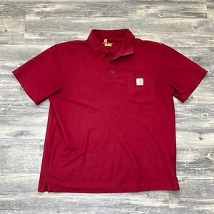 CARHARTT MEN’S RED POLO